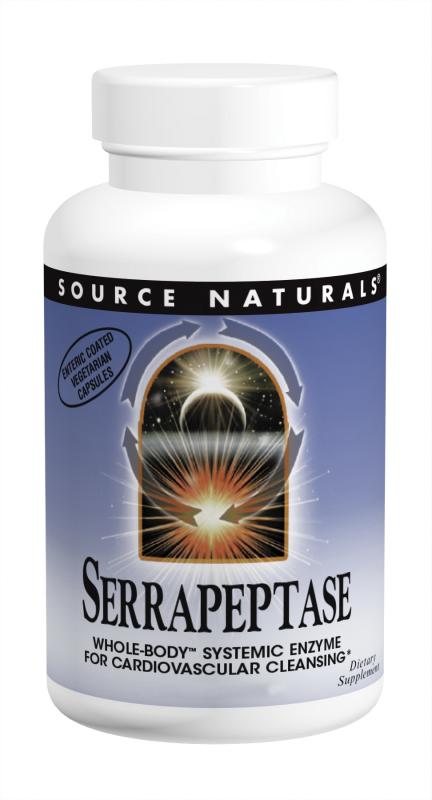 

Природные добавки Source Naturals Серрапептаза 60 гелевых капсул