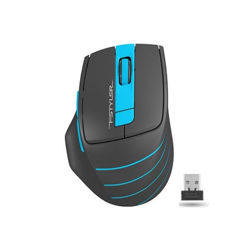 

Миша бездротова A4Tech Fstyler FG30 (Blue) USB, колір чорний+блакитний
