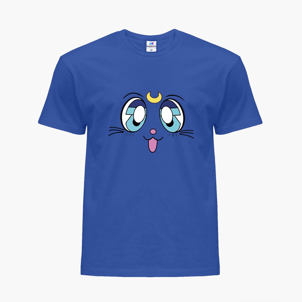 

Детская футболка для девочек Сейлор Мун Луна Кошки (Sailor Moon anime Cats) (25186-2921-63) 134-140 см Хлопок Синий