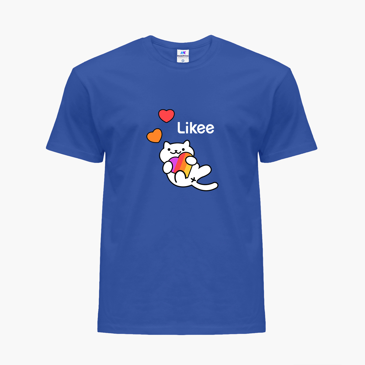 

Детская футболка для девочек Лайк Кот (Likee Cat) (25186-1039-62) 122-128 см Хлопок Синий