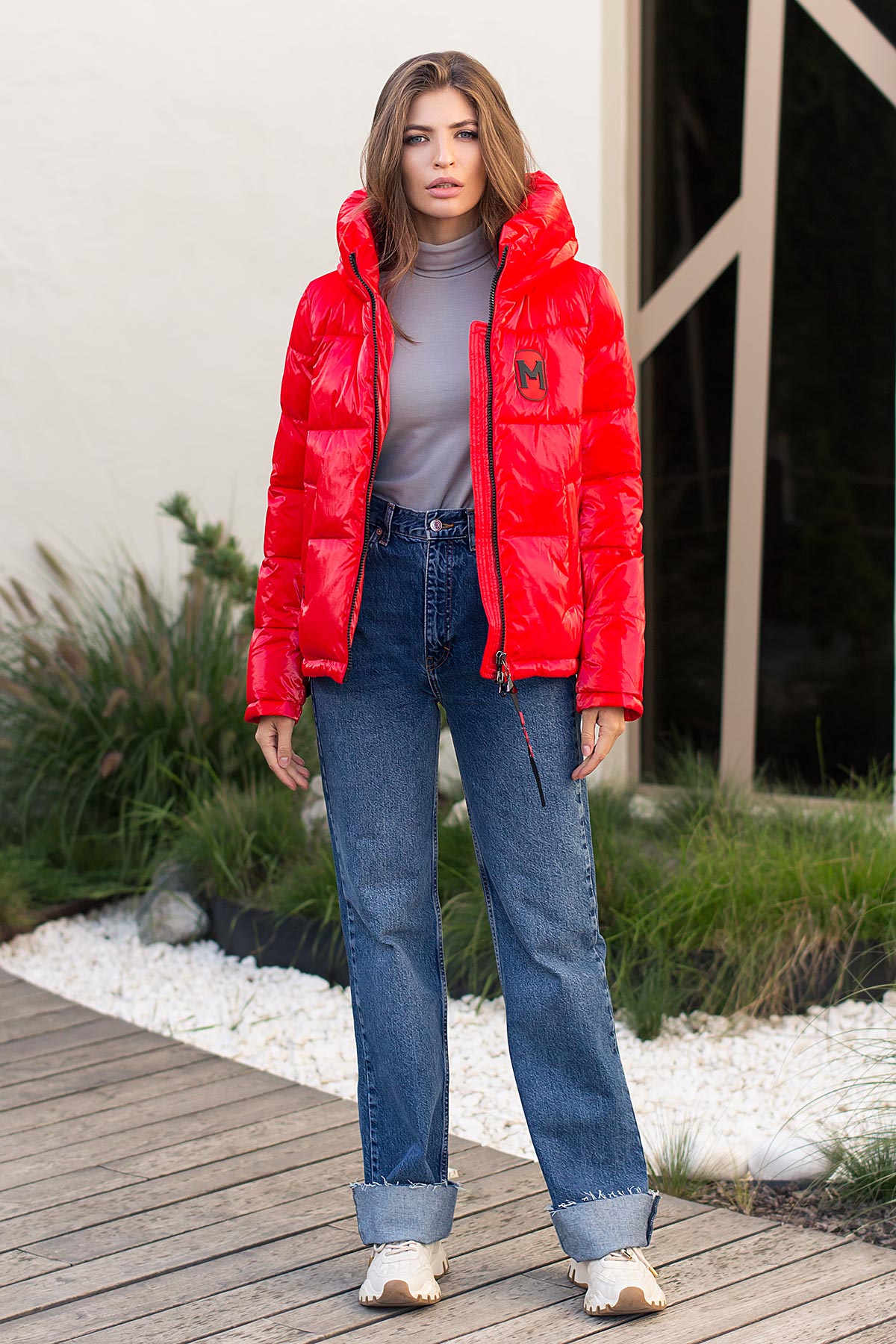 

Зимняя женская куртка с капюшоном GLEM 287 красный, размер, Зимняя женская куртка с капюшоном GLEM 287 красный, размер M