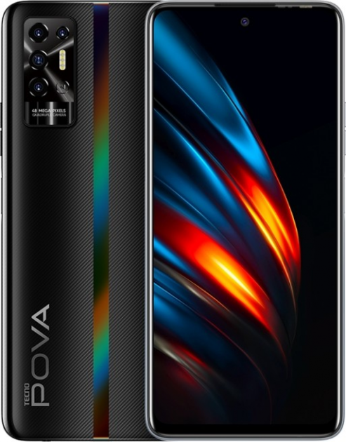 

Мобильный телефон Tecno POVA 2 4 64GB Dazzle Black