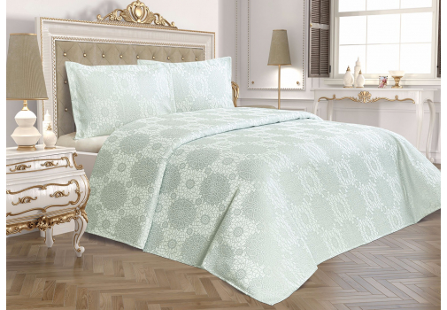 

Покрывало Tropik home Amore Mint Зеленый