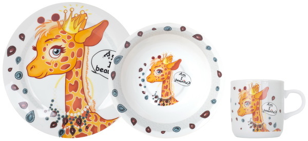 

Набор детской посуды Limited edition Pretty giraffe C389