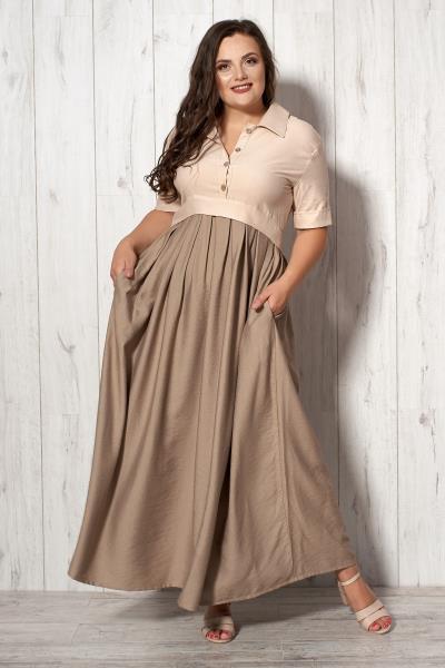 

Платье Style-Nika Адонис  Бежевый 3011, Платье Style-Nika Адонис 50 Бежевый 3011