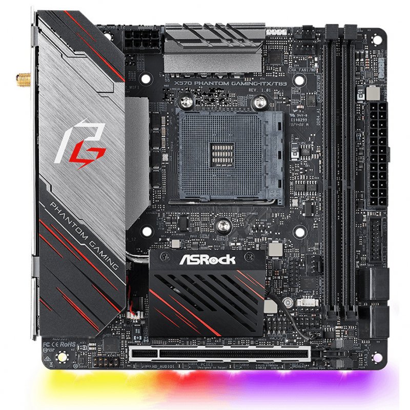 

Материнськая плата ASRock X570 Phantom Gaming-ITX/TB3 (X570 PHANTOM GAM-ITX/TB3)