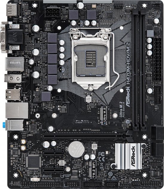 

Материнська плата ASROCK H470M-HDV/M.2 (H470M-HDV/M.2)