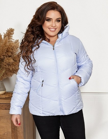 

Куртка женская деми Fashion FT-7757 Голубая р. 015099, Куртка женская деми Fashion FT-7757 Голубая р.56-58 015099