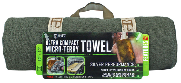 

Флисовое полотенце McNett OUTGO Tactical ULTRA COMPACT MICRO-TERRY TOWEL, Large 690 Олива (Olive)
