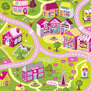 

Ковролин Sweet Town 26 Многоцветный ширина 4 м за м2 (1123d15964w75)