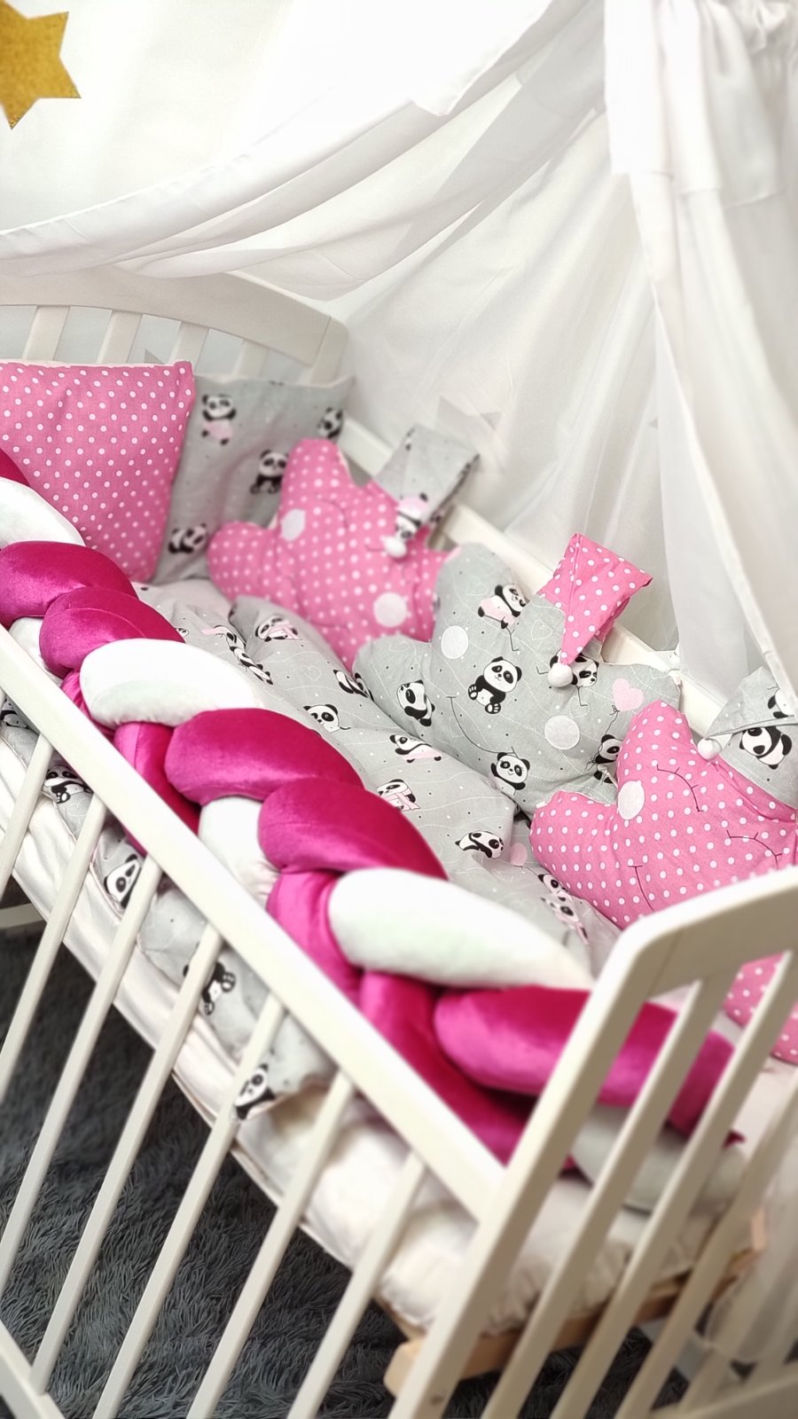 

Набор постельного белья в детскую кроватку "Коса" / бортики в кроватку малыша NPB475