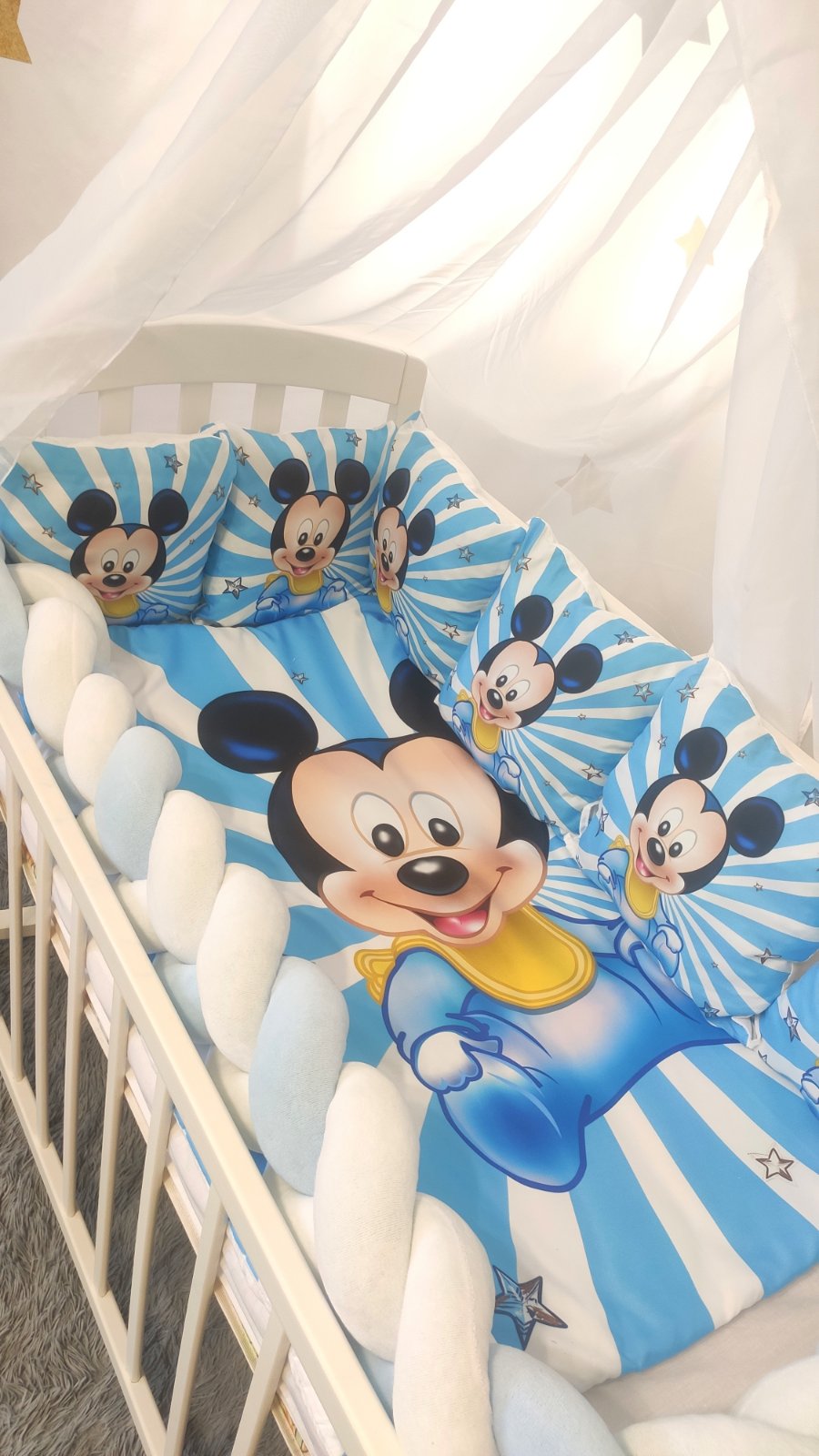 

Набор постельного белья в детскую кроватку Qvatro "Коса": бортики, одеяло, косичка NPB450