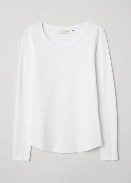 

Лонгслив H&M М Белый (1074-818)