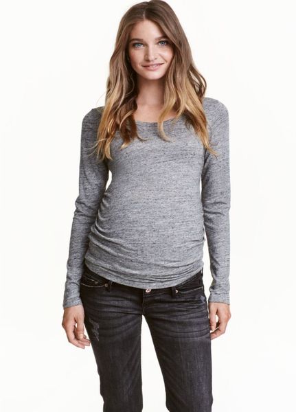 

Лонгслив H&M XL серый (1095-391)