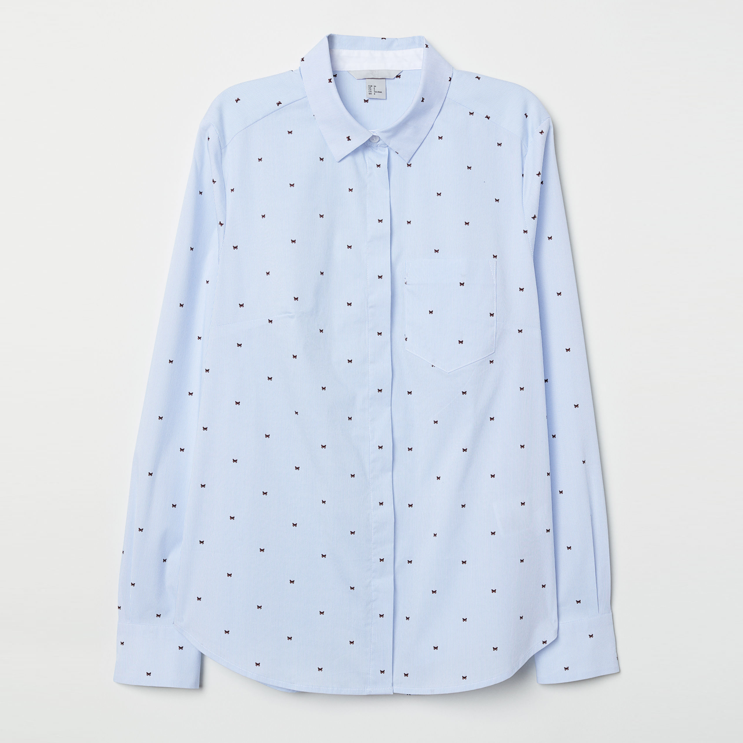 

Рубашка H&M 07-0507910-011 40 Голубая (СА2000001869628)