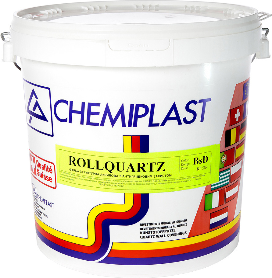

Акриловая краска CHEMIPLAST ROLLQUARTZ структурная антигрибковая 25 кг белая (SKU_25106-mg)