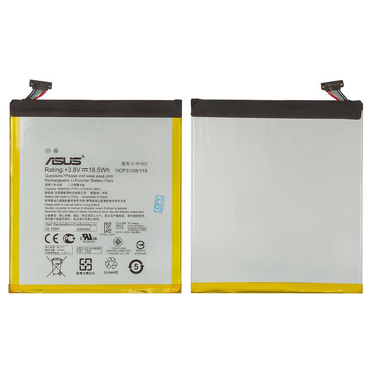 

Акумулятор для Asus ZenPad 10 Z300C, Li-Polymer, 3,8 В, 3400 мАг, High Copy, #C11P1502