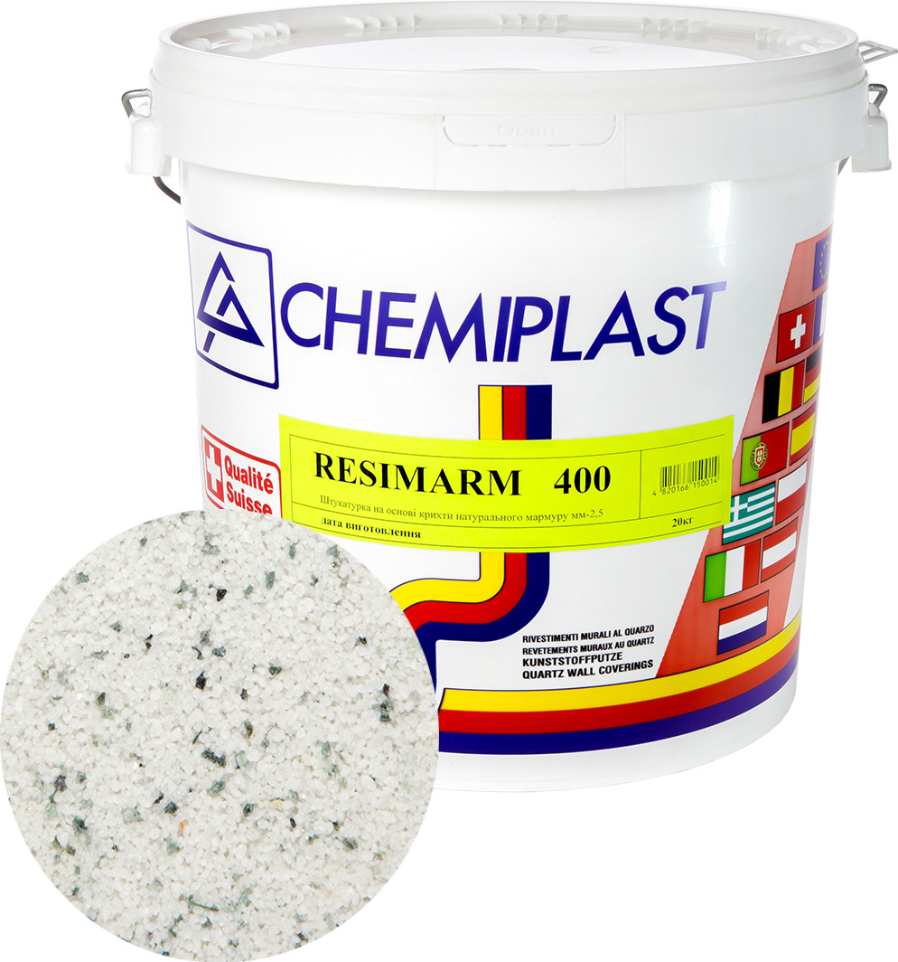 

Декоративна штукатурка CHEMIPLAST RESIMARM 400 мармур 2,5 мм 20 кг (4820166150014-mg)