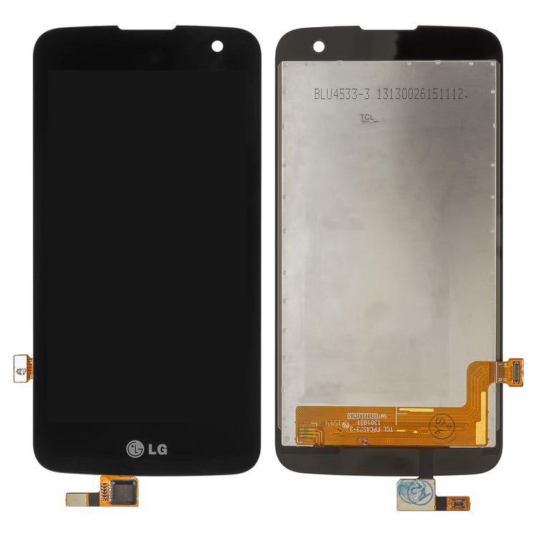 

Дисплей для LG K4 K120E, K4 K130E, чорний, із сенсорним екраном, Original (PRC)