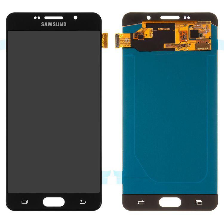 

Дисплей для Samsung A710 Galaxy A7 (2016), чорний, із сенсорним екраном, (OLED), High Copy