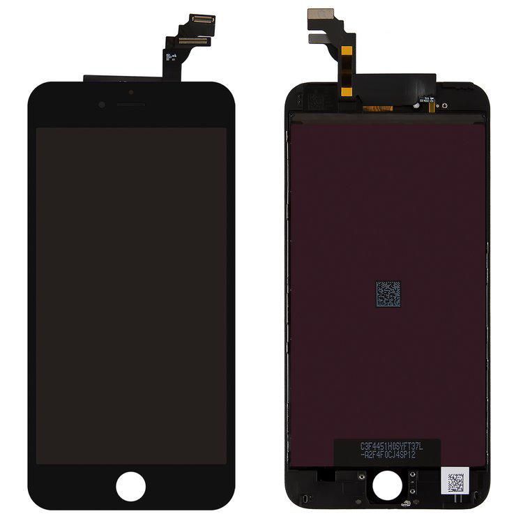 

Дисплей для iPhone 6 Plus, чорний, із сенсорним екраном, з рамкою, AAA, Tianma