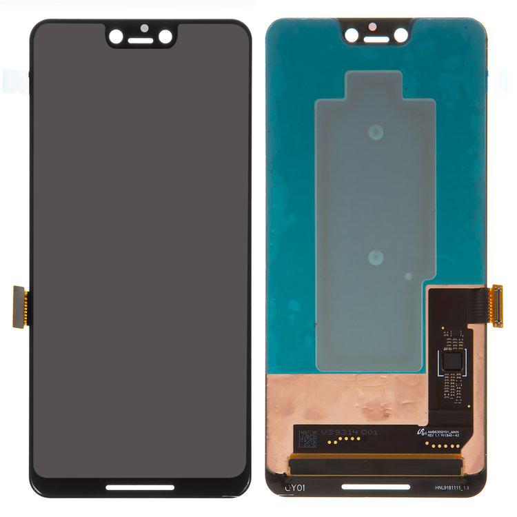 

Дисплей для Google Pixel 3 XL, чорний, із сенсорним екраном, оригінал (переклеєне скло)