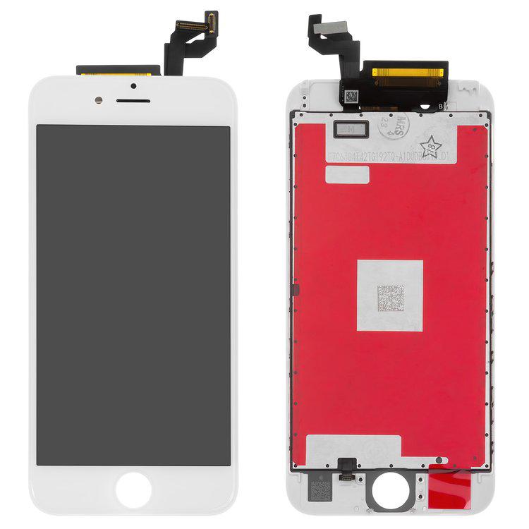 

Дисплей для iPhone 6S, білий, із сенсорним екраном, з рамкою, HC