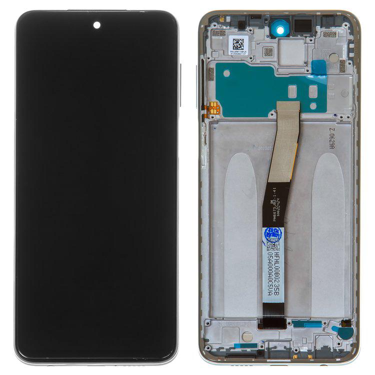 

Дисплей для Xiaomi Redmi Note 9 Pro, Redmi Note 9S, білий, із сенсорним екраном, з рамкою, Original (PRC), M2003J6B2G, M2003J6A1G