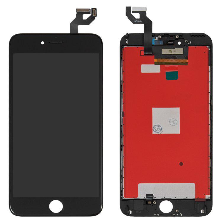 

Дисплей для iPhone 6S Plus, чорний, із сенсорним екраном, з рамкою, AAA, Tianma+
