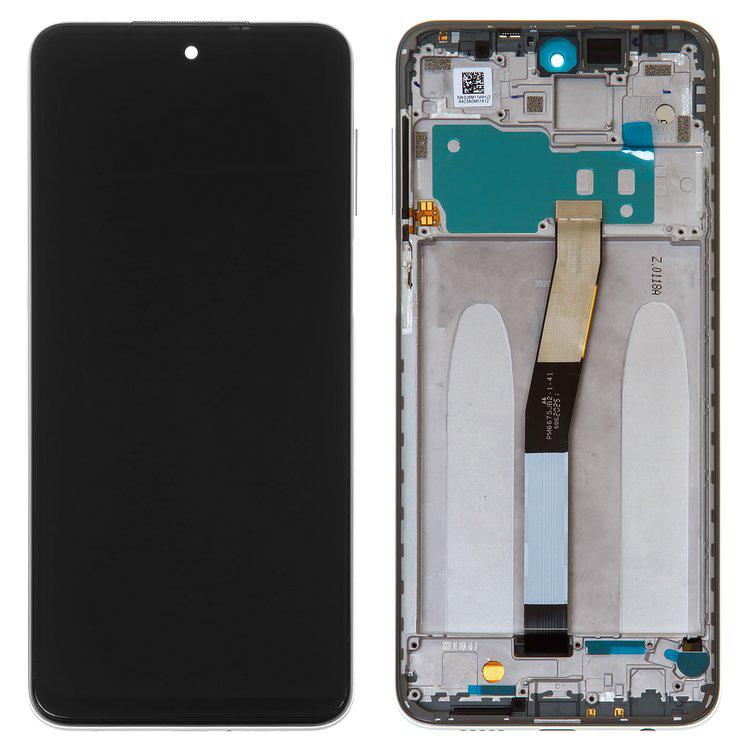 

Дисплей для Xiaomi Redmi Note 9 Pro, Redmi Note 9S, білий, із сенсорним екраном, з рамкою, High Copy, M2003J6B2G, M2003J6A1G