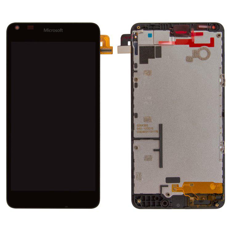 

Дисплей для Microsoft 640 Lumia, чорний, із сенсорним екраном, з рамкою