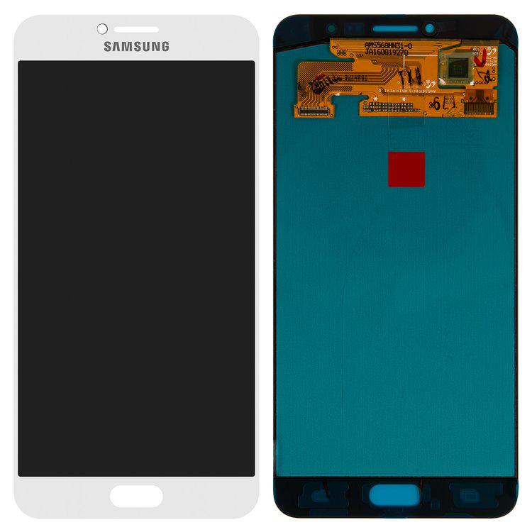 

Дисплей для Samsung C7000 Galaxy C7, білий, із сенсорним екраном, Original (PRC), original glass