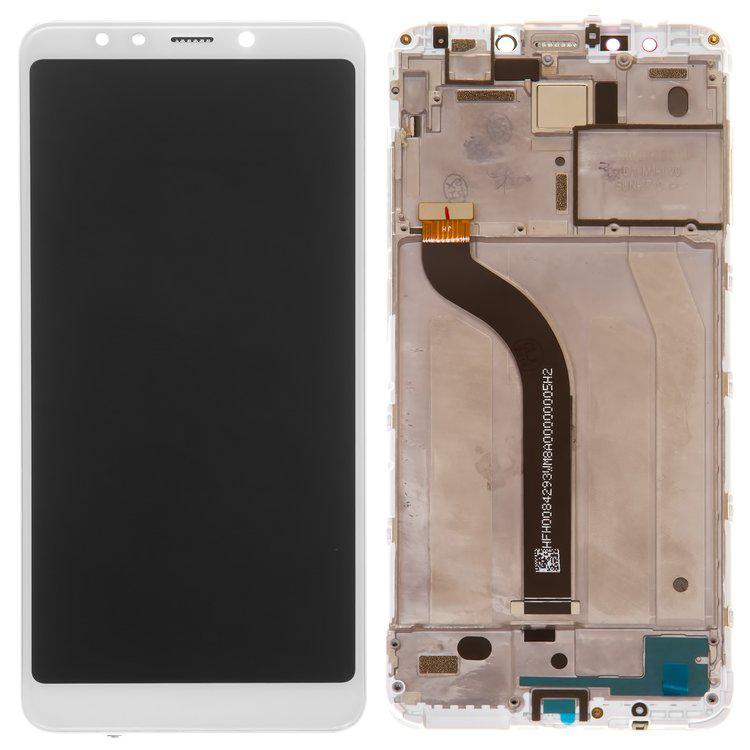 

Дисплей для Xiaomi Redmi 5, білий, із сенсорним екраном, з рамкою, High Copy, MDG1, MDI1