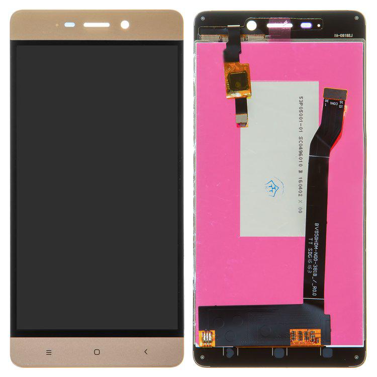 

Дисплей для Xiaomi Redmi 4, золотистий, із сенсорним екраном, High Copy