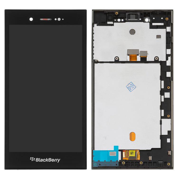 

Дисплей для Blackberry Z3, чорний, із сенсорним екраном, з рамкою, Original (PRC)