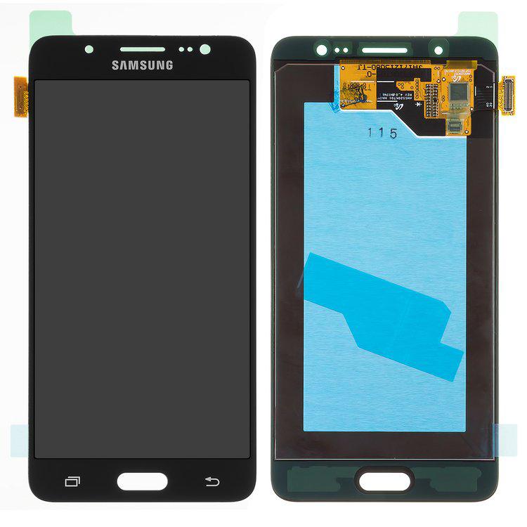 

Дисплей для Samsung J510 Galaxy J5 (2016), чорний, із сенсорним екраном, Original (PRC), original glass