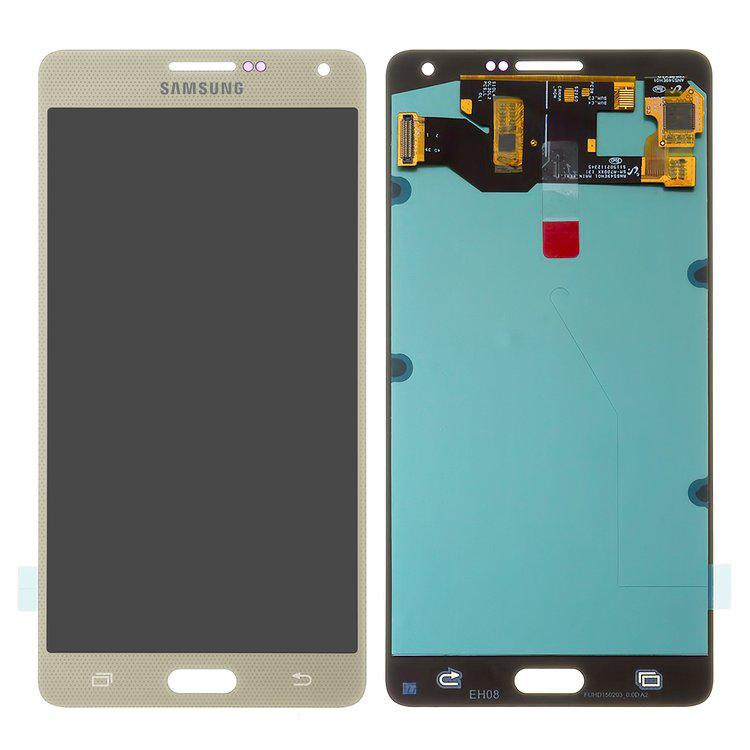 

Дисплей для Samsung A700 Galaxy A7, золотистий, із сенсорним екраном, (OLED), High Copy