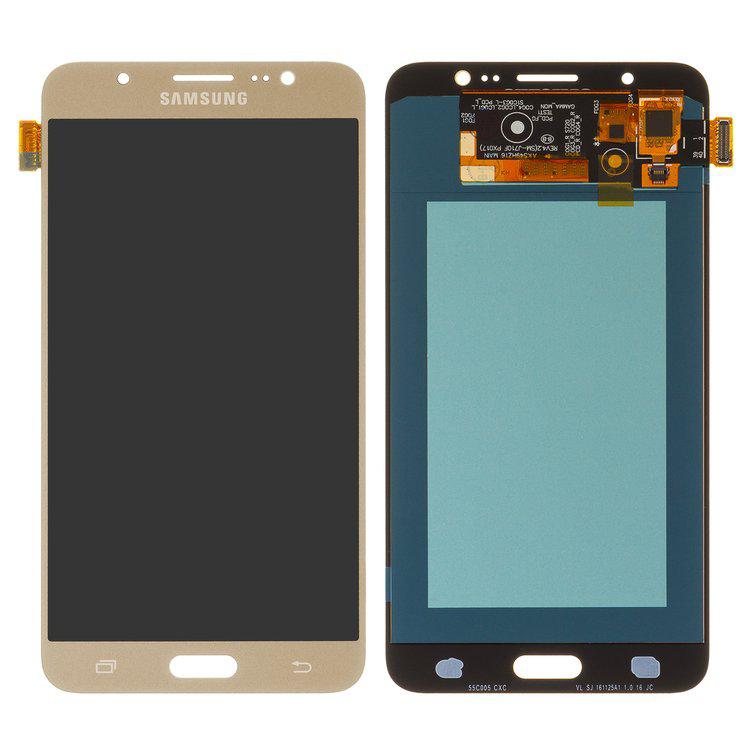 

Дисплей для Samsung J710 Galaxy J7 (2016), золотистий, із сенсорним екраном, (OLED), High Copy