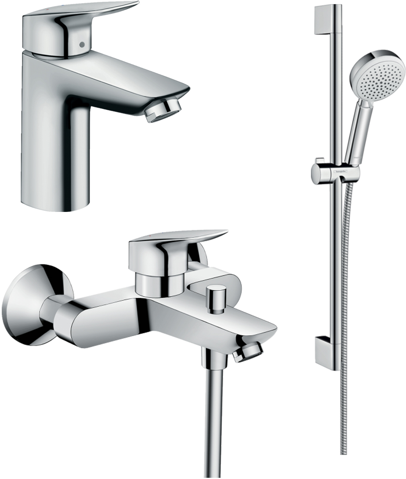 

Набор смесителей HANSGROHE Logis 20200001 (71104+7140+26651400)