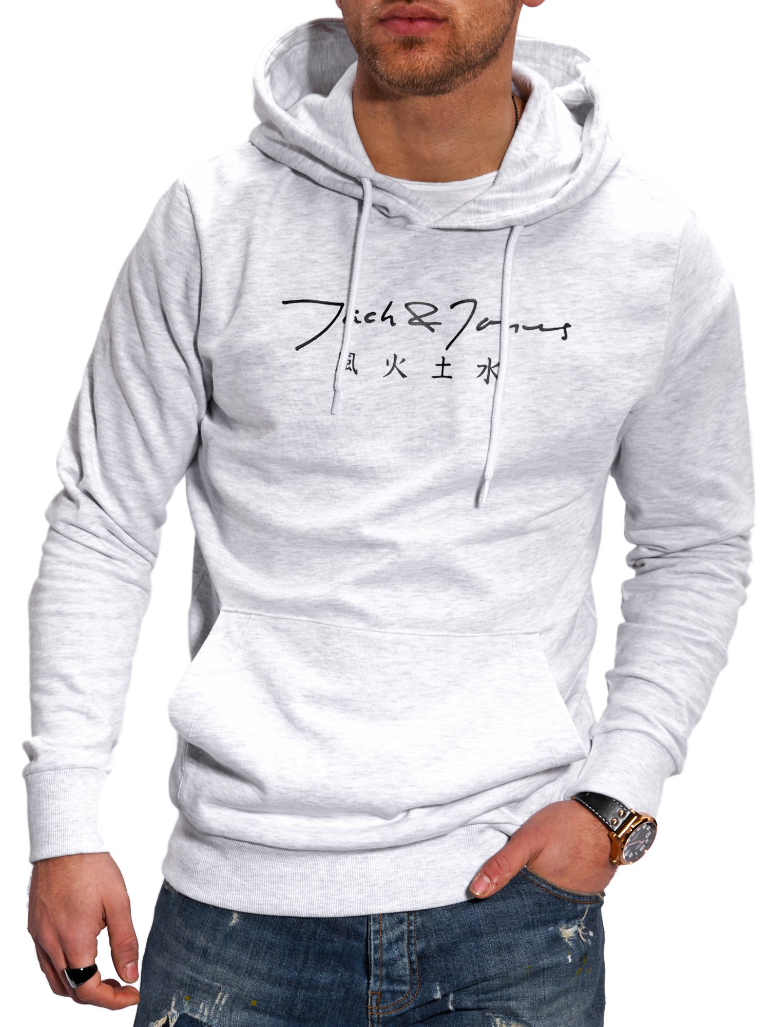 

Худи Jack & Jones White Melange  белый, Худи Jack & Jones White Melange XL белый