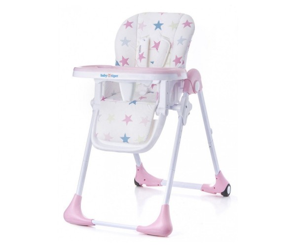 

Стульчик для кормления Baby Tiger Kiki Розовый