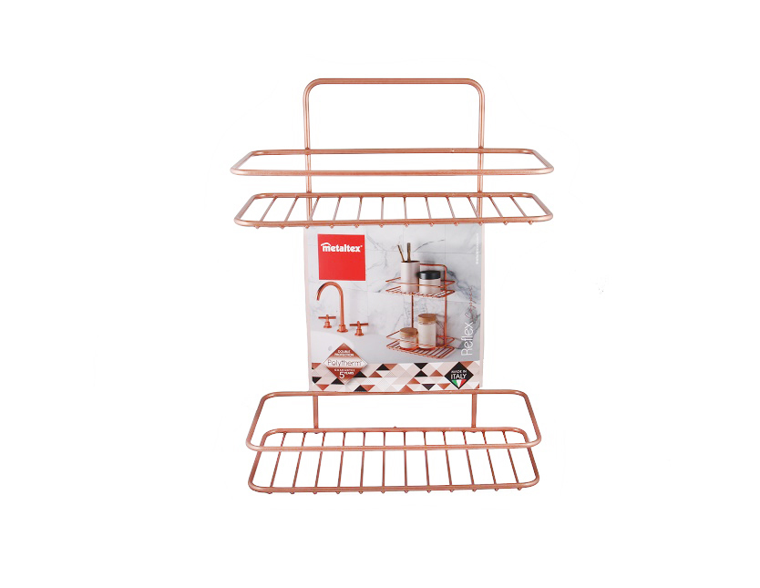 

Полка для ванной Metaltex Reflex copper 403512