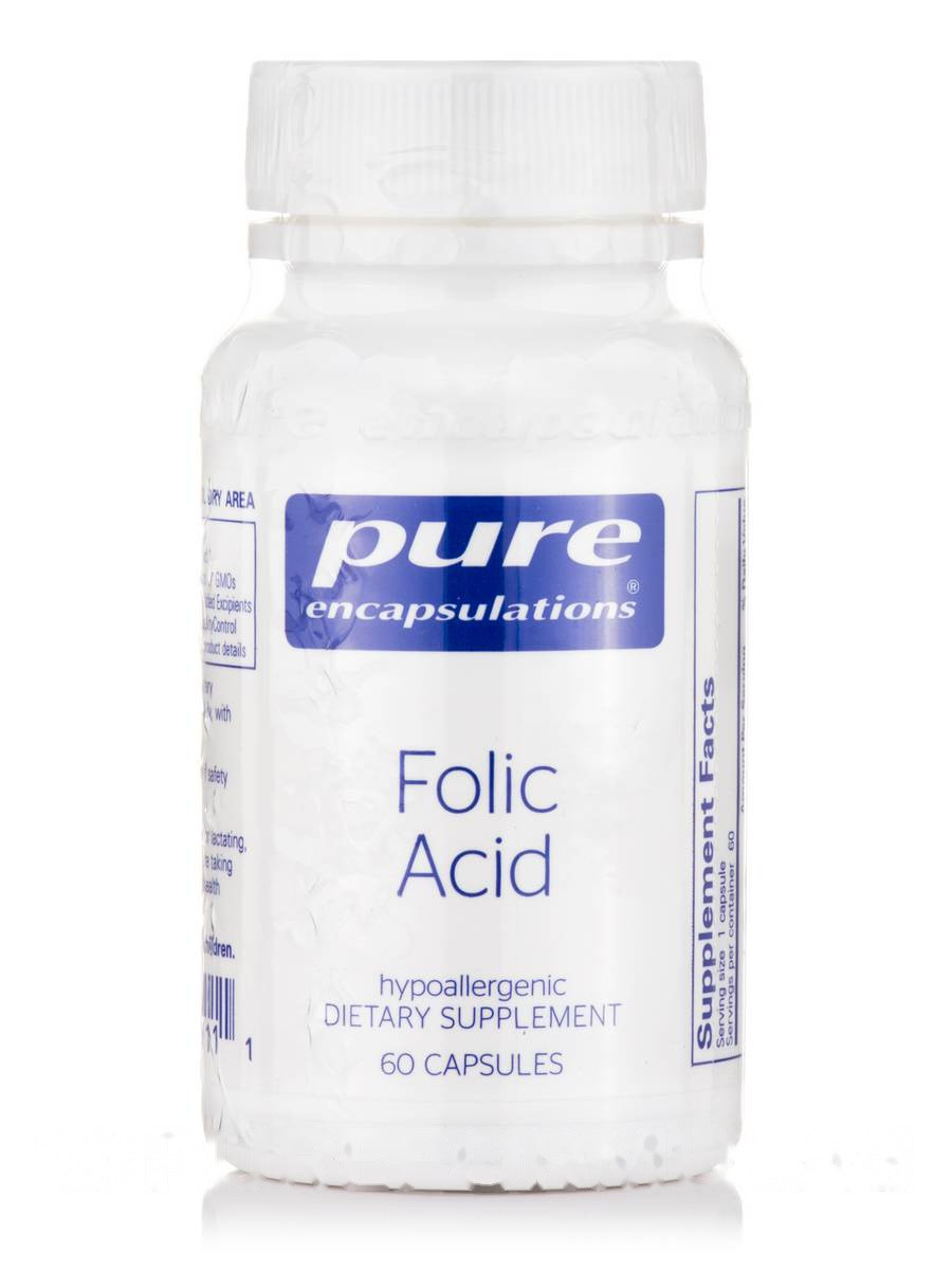 

Фолиевая кислота Pure Encapsulations Folic Acid 60 капсул