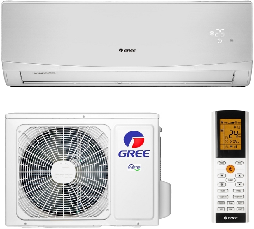 

Кондиционер GREE GWH09QB-K6DND2E LOMO INVERTER Wi-Fi SILVER