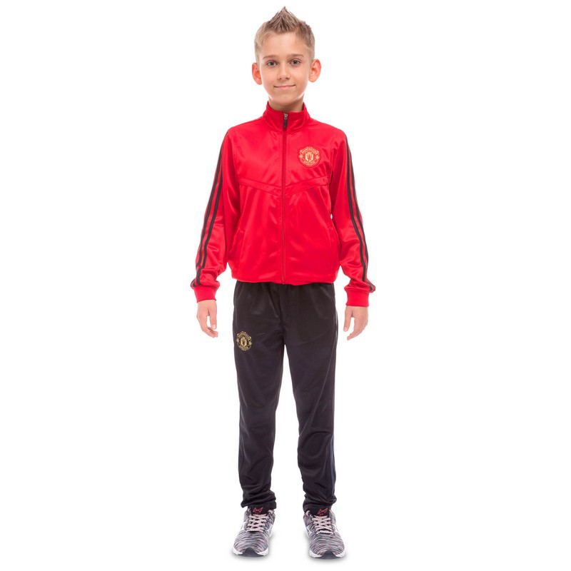 

Костюм спортивный детский Клубный MANCHESTER LD-6127-6128K-M (полиэстер, флис, 28 - рост 135-140 см , красный-черный)