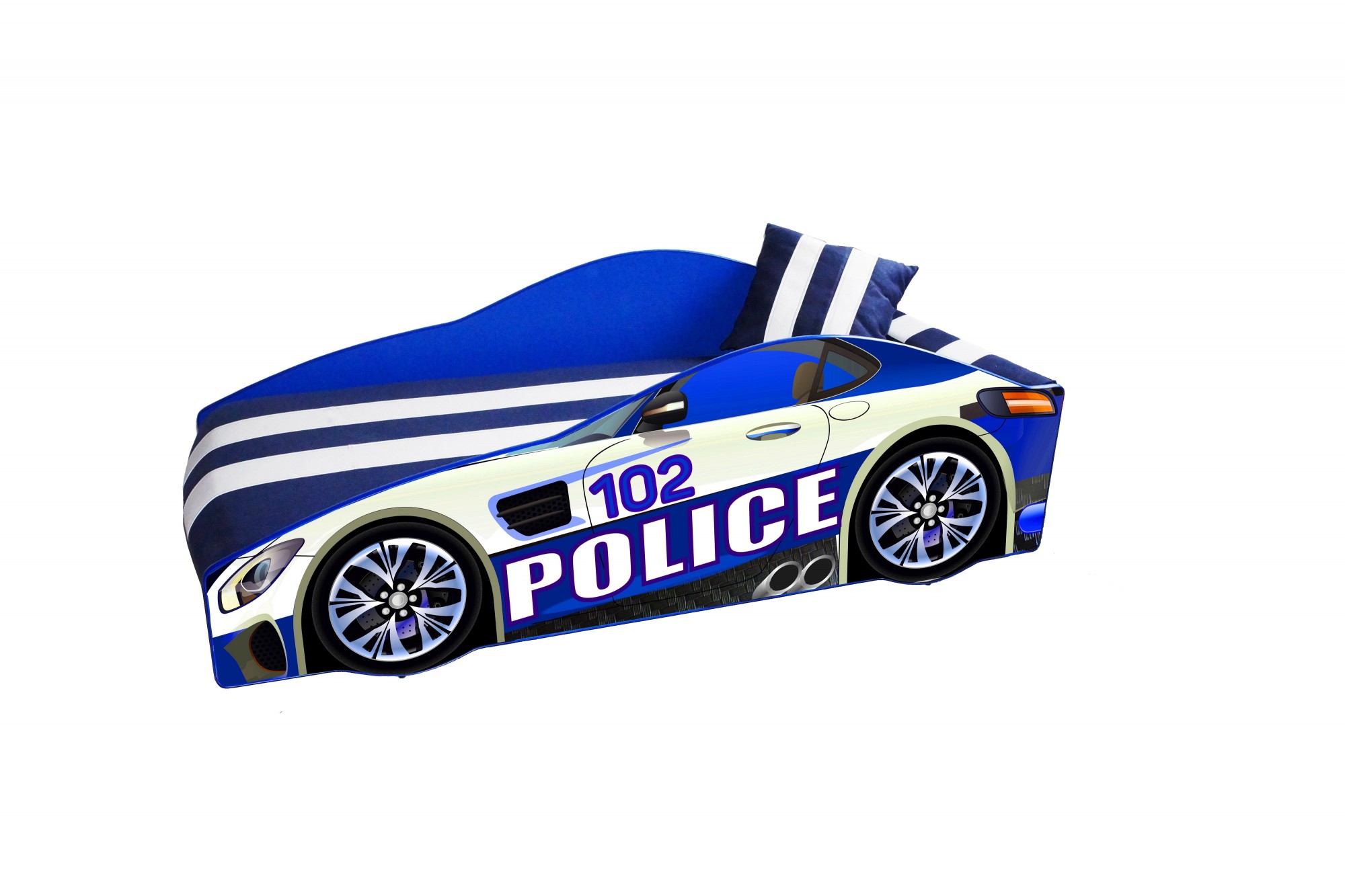 

Кровать машина Viorina-Deko Police элит 80/170 синяя