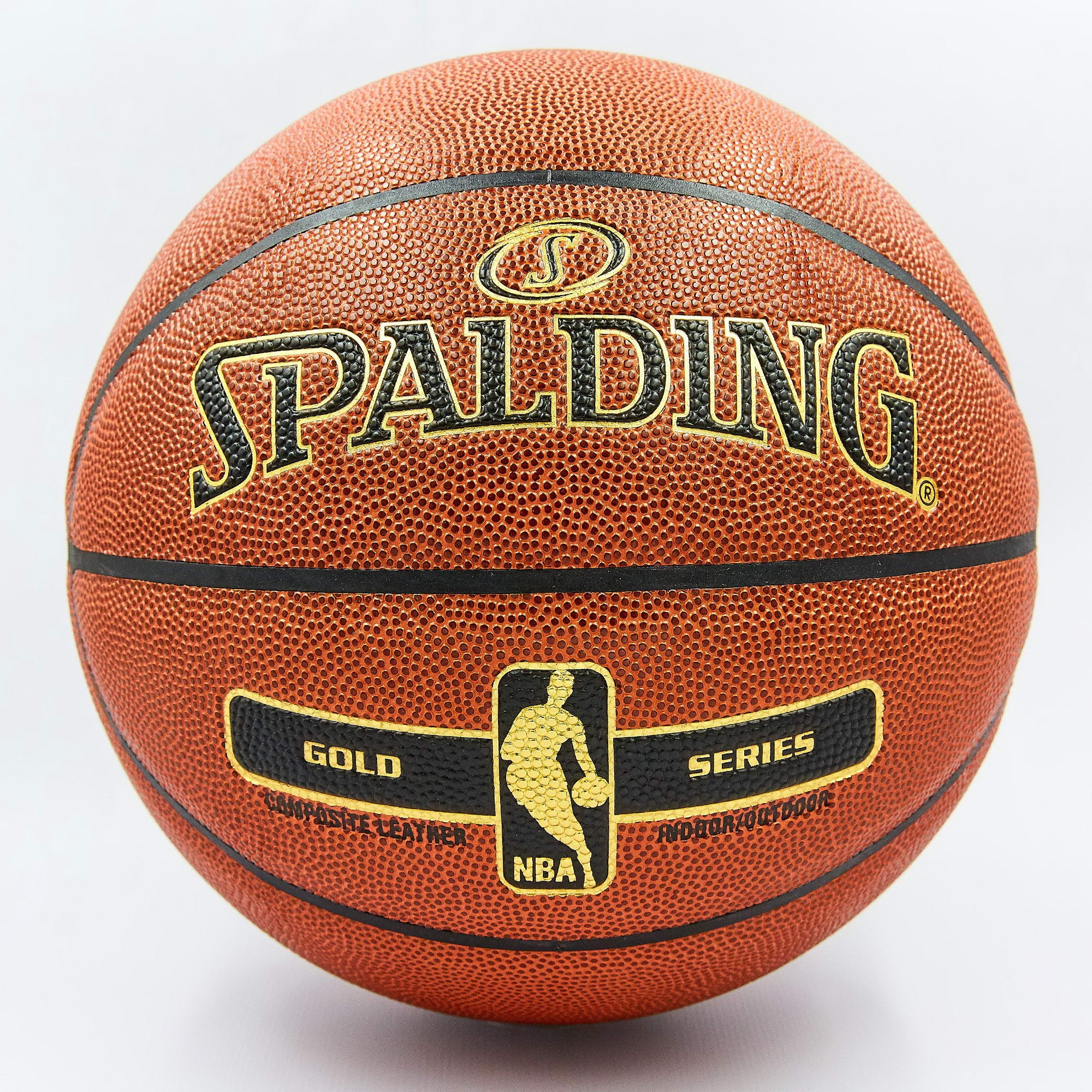 

Мяч баскетбольный Composite Leather №7 SPALDING 76014Z NBA GOLD Indoor/Outdoor (коричневый)