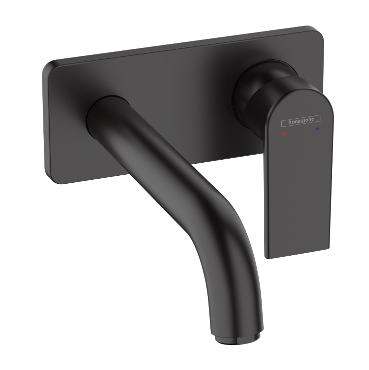 

Смеситель для умывальника настенный Hansgrohe Vernis Shape 205 мм, черный матовый (71578670)