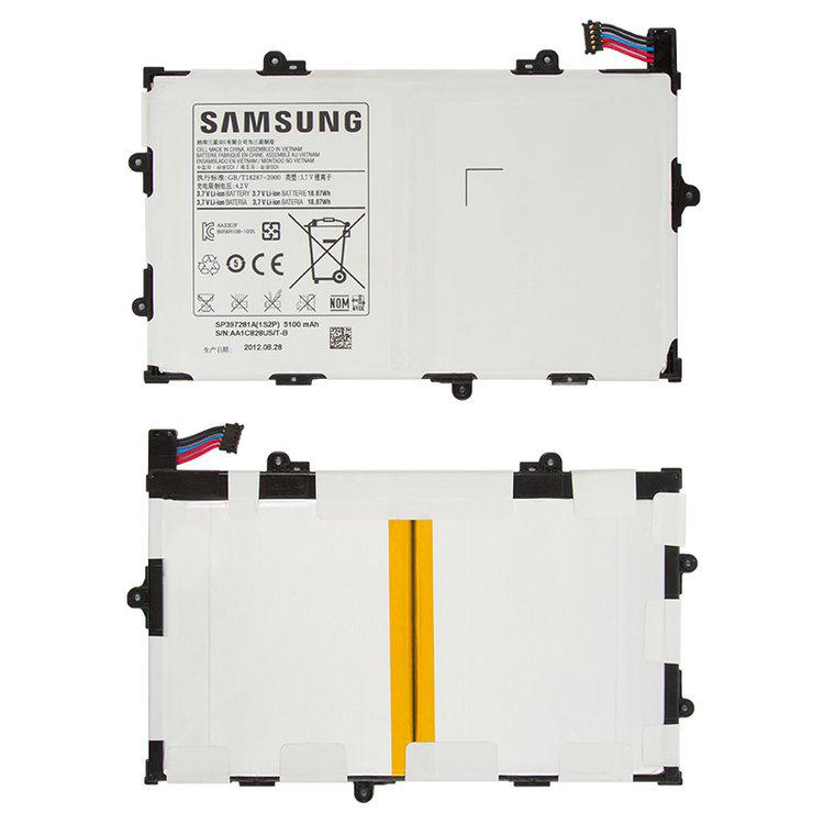 

Акумулятор SP397281A(1S2P) для Samsung P6800 Galaxy Tab , Li-ion, 3,7 В, 5100 мАг