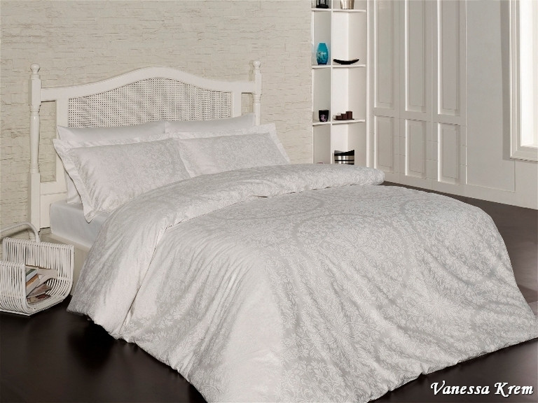 

Комплект постельного белья First Choice Сатин Vanessa Crem 200х220
